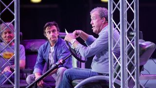 Zagreb – U Areni odrzan veliki automobilisticki spektakl Top Gear Live, koji se temelji na kultnoj BBC-jevoj seriji voditelja Jeremyja Clarksona. Jeremy Clarkson, Richard Hammond, James May. Photo: Goran Jakus/PIXSELL