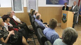 Delegacija Južnomoravske regije u posjeti otoku Viru Delegacija Južnomoravske regije u posjeti otoku Viru