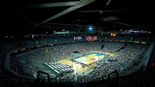 Arena Zagreb, Zagreb – Pripremni turnir za EuroBasket 2015., Hrvatska – Izrael. Photo: Igor Kralj i Marko Lukunic/PIXSELL Arena Zagreb, Zagreb – Pripremni turnir za EuroBasket 2015., Hrvatska – Izrael. Photo: Igor Kralj i Marko Lukunic/PIXSELL