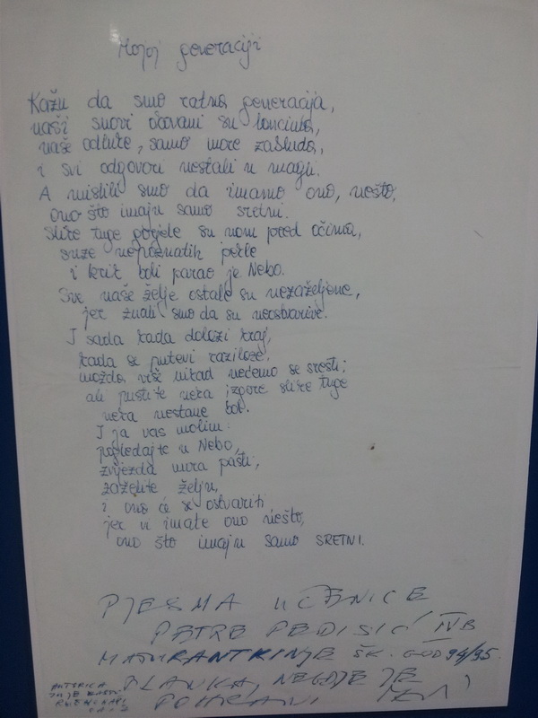 Otvorenje izložbe “30 godina gimnazije Franje Petrića” Otvorenje izložbe “30 godina gimnazije Franje Petrića”