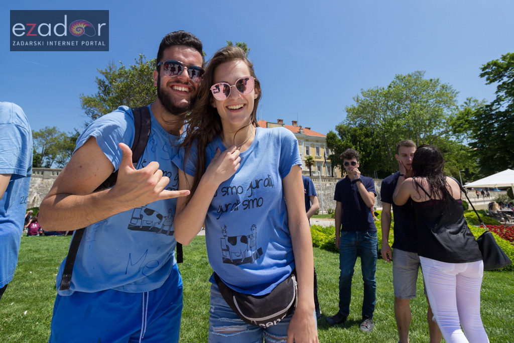 Ludijada zadarskih maturanata na Pozdravu suncu i Morskim orguljama
