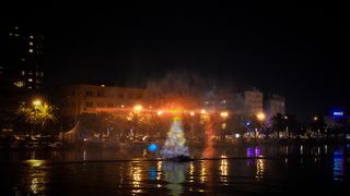 Zadrani oduševljeni hologramskim božićnim drvcem
