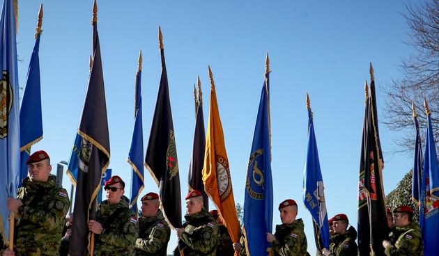 Mimohod pripadnika OSRH i MUP-a povodom obljetnice operacije Maslenica