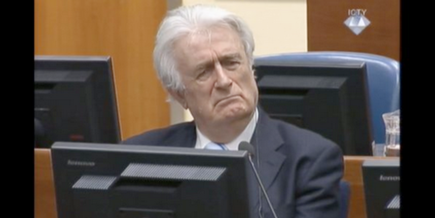 Radovan Karadžić proglašen kriv za genocid u Srebrenici i druge ratne zločine te osuđen na 40 godina zatvora. Screenshot Radovan Karadžić proglašen kriv za genocid u Srebrenici i druge ratne zločine te osuđen na 40 godina zatvora. Screenshot
