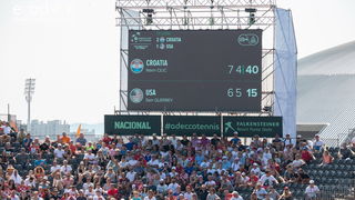 Davis Cup: Vruća navijačka atmosfera u meču Ćilića i Querreya