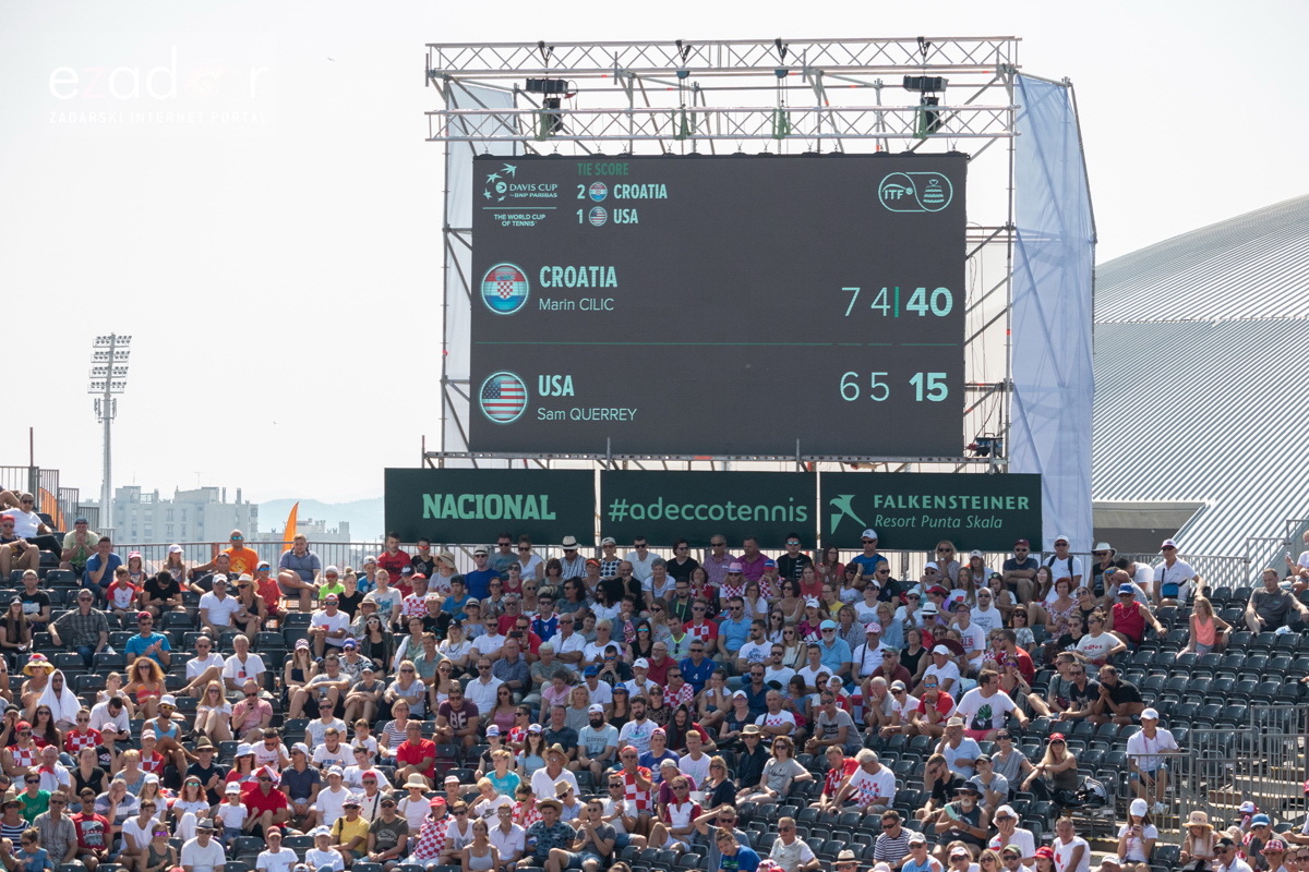 Davis Cup: Vruća navijačka atmosfera u meču Ćilića i Querreya