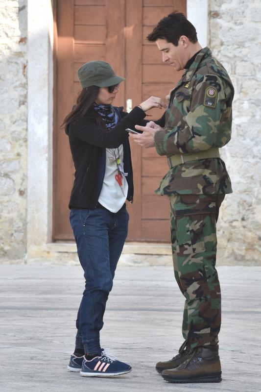 Snimanje scene iz filma “General” na zadarskom Forumu