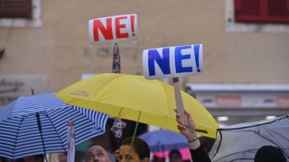 U Zadru novi prosvjed protiv covid potvrda