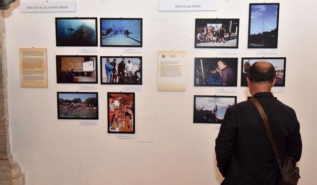 Otvorenje izložbe  “Organizirani oblici djelovanja u tehničkoj kulturi 1946. – 2016” u Gradskoj loži. Foto: Dino Stanin/PIXSELL