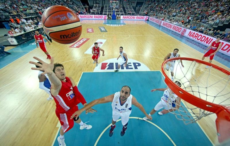 Arena Zagreb, Zagreb – Pripremni turnir za EuroBasket 2015., Hrvatska – Izrael. Photo: Igor Kralj i Marko Lukunic/PIXSELL Arena Zagreb, Zagreb – Pripremni turnir za EuroBasket 2015., Hrvatska – Izrael. Photo: Igor Kralj i Marko Lukunic/PIXSELL