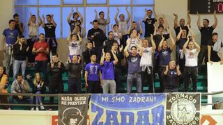 Dvorana Gripe, Split – 4. kolo A1 Lige za prvaka, KK Split – KK Zadar 70-98. Photo: Ivo Cagalj/PIXSELL Dvorana Gripe, Split – 4. kolo A1 Lige za prvaka, KK Split – KK Zadar 70-98. Photo: Ivo Cagalj/PIXSELL