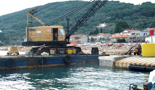 Preko – radovi na trajektnom pristaništu (foto: Opcina.preko.hr)