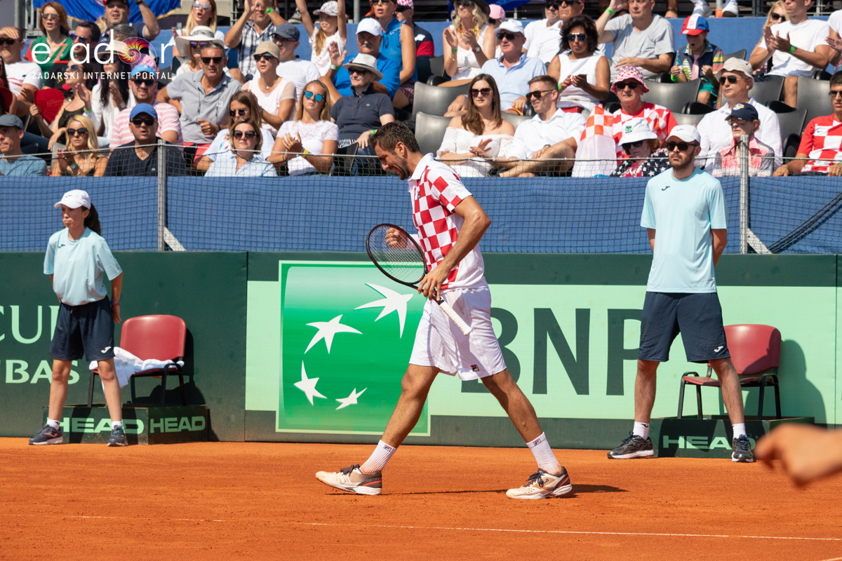 Davis Cup: Vruća navijačka atmosfera u meču Ćilića i Querreya
