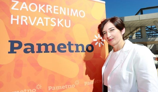Marijana Puljak i stranka Pametno krenuli u predizbornu kampanju. Photo: Miranda Cikotic/PIXSELL