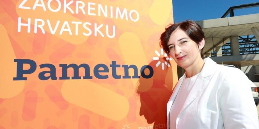 Marijana Puljak i stranka Pametno krenuli u predizbornu kampanju. Photo: Miranda Cikotic/PIXSELL