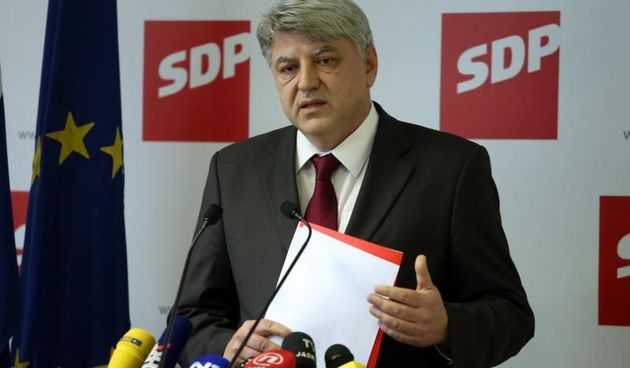 Zlatko Komadina u sredisnjici stranke predstavio svoju kandidaturu za predsjednika SDP-a. Photo: Robert Anic/PIXSELL