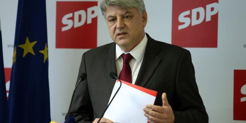 Zlatko Komadina u sredisnjici stranke predstavio svoju kandidaturu za predsjednika SDP-a. Photo: Robert Anic/PIXSELL