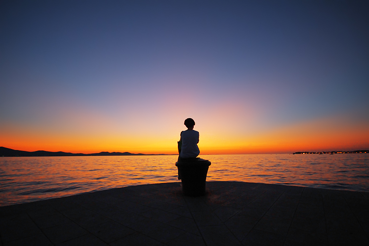 Suton na zadarskoj rivi 15. rujna 2011. (foto:Saša Čuka)