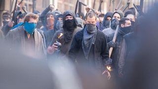 Jamie Dornan na setu snimanja filma Robin Hood Origins