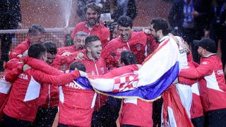Veliko slavlje hrvatskih tenisača nakon osvajanja Davis Cupa