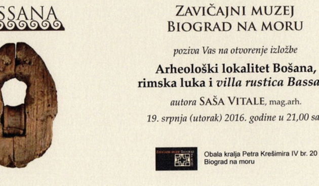 Izložba o arheološkom lokalitetu Bošana autora Saše Vitale