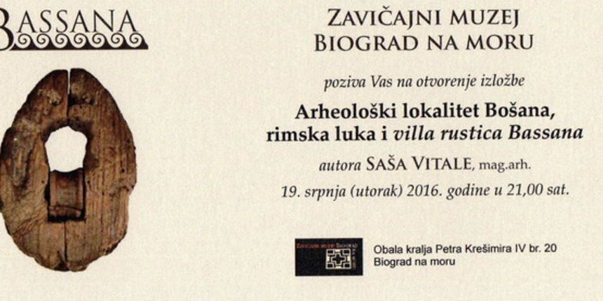 Izložba o arheološkom lokalitetu Bošana autora Saše Vitale