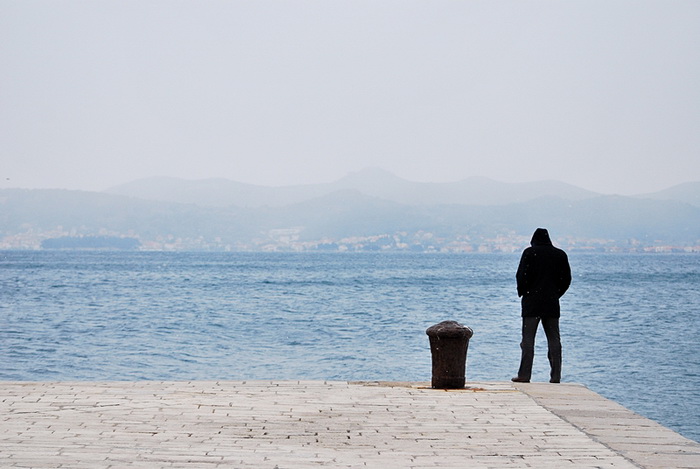 Bura i snijeg u Zadru 1. veljače 2012, Foto: Duje Surać