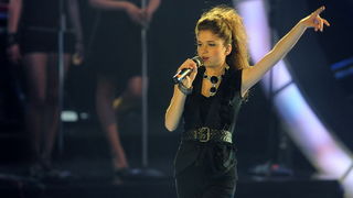 Zagreb, 040610.
Jadran film, Oporovecka 12.
Reality show RTL televizije Hrvatska trazi zvijezdu, finalna emisija.
Na slici: Kim Verson.
Foto: Damir Krajac / CROPIX