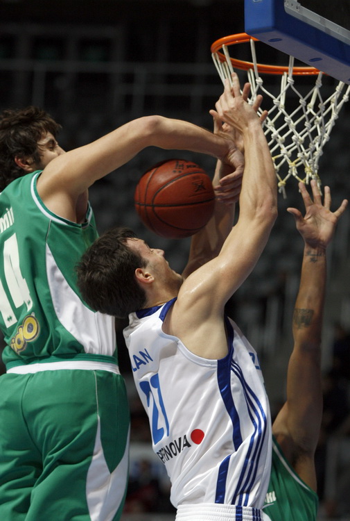 Zadar, 071210.
Dvorana Kresimira Cosica.
4. kolo EuroChallenge kupa. 
Kosarkaska utakmica KK Zadar – KK Pinar Karsiyaka. 
Na slici igrac Zadra Miro Bilan.
Foto: Jure Miskovic / CROPIX