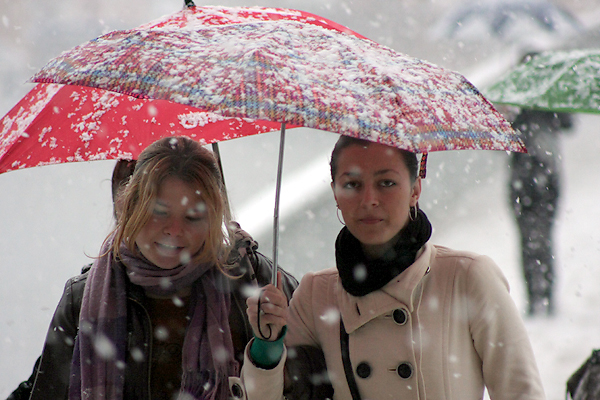 Snijeg u Zadru, 17. prosinca 2009, Foto: Saša Čuka