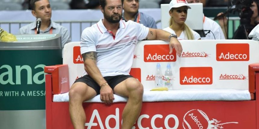 Polufinale Davis Cupa, Hrvatska – Francuska, Marin Cilic – Richard Gasquet. Photo: Hrvoje Jelavic/PIXSELL Polufinale Davis Cupa, Hrvatska – Francuska, Marin Cilic – Richard Gasquet. Photo: Hrvoje Jelavic/PIXSELL