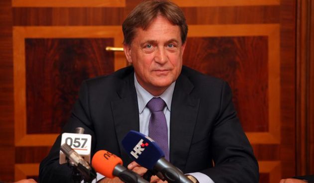 17.06.2013., Zadar – Bozidar Kalmeta predstavljen je kao gradonacelnik grada Zadra, a duznost je preuzeo od svog prethodnika Zvonimira Vrancica koji ce mu biti zamjenik. Photo: Zeljko Mrsic/PIXSELL