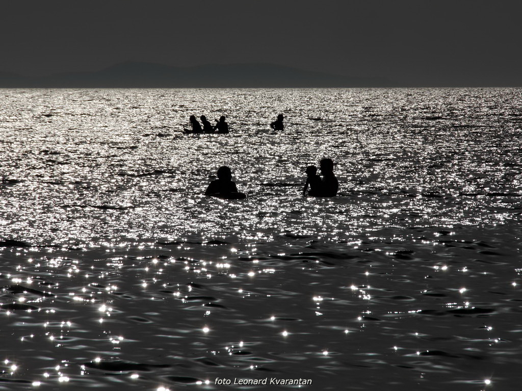 Zaton; solana Nin, foto-L. Kvarantan