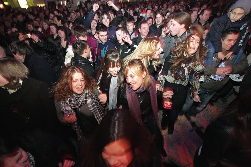 Doček Nove 2009. na Narodnom trgu (foto: Marin Gospić)