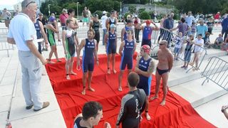 Na rivi je odrzan Zadarski aquathlon 2014. Odrzana su tri programa: prvenstvo Hrvatske u klasicnom akvatlonu: 1000m plivanje/5000 m trcanje, prvenstvo grada Zadra 500m plivanje/2500 m trcanje te akvatlon za djecu. Photo: Dino Stanin/PIXSELL Na rivi je odrzan Zadarski aquathlon 2014. Odrzana su tri programa: prvenstvo Hrvatske u klasicnom akvatlonu: 1000m plivanje/5000 m trcanje, prvenstvo grada Zadra 500m plivanje/2500 m trcanje te akvatlon za djecu. Photo: Dino Stanin/PIXSELL