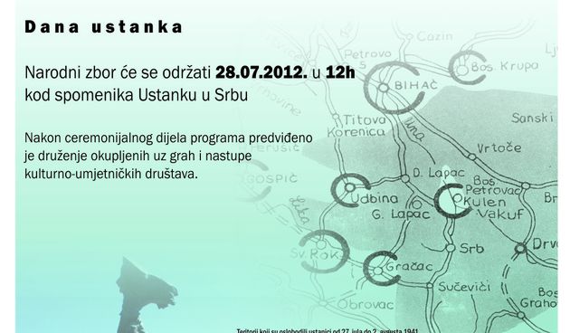 28. srpnja u Srbu slavi se Dan ustanka naroda Like