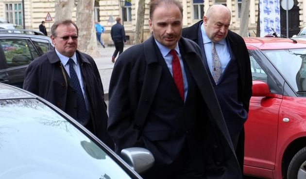 Dolazak odvjetnika na Zupanijski sud gdje ce optuzno vijece odlucivati o osnovanosti optuzbe protiv Milana Bandica, Petra Pripuza i drugih u aferi Agram. Kresimir Krsnik, Anto Nobilo, Cedo Prodanovic. Photo: Borna Filic/PIXSELL
