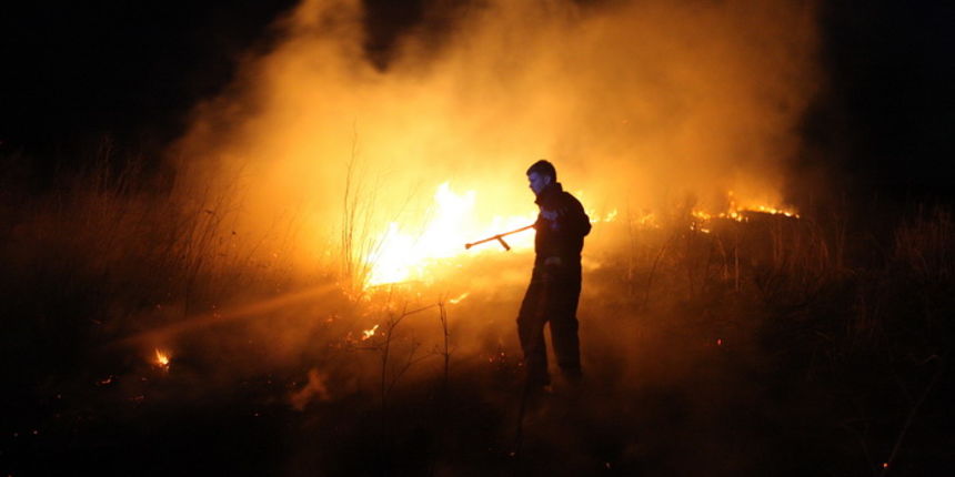 Zadar, 200311.
Kod Nina je oko 19 sati izbio manji pozar. Gorjela je visoka trava i nisko raslinje koje su vatrogasci brzo ugasili.
Foto: Vladimir Ivanov / CROPIX