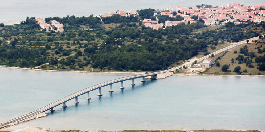 Vir, otok Vir, Virski most Vir, otok Vir, Virski most