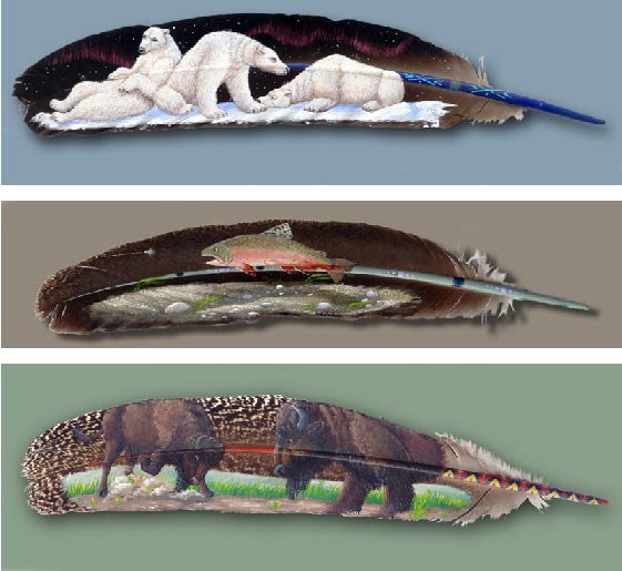 Slikarije na perju (foto: Andfunforall.blogspot.com)