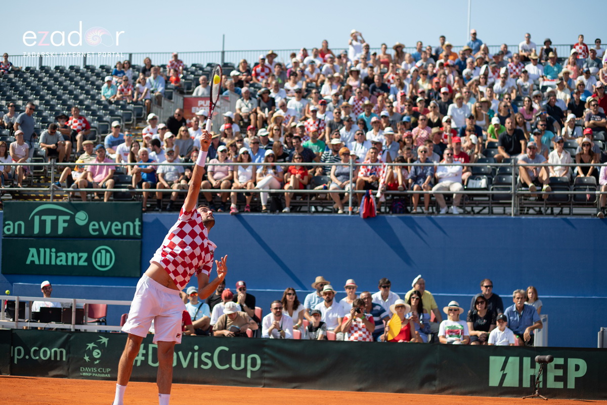 Davis Cup: Vruća navijačka atmosfera u meču Ćilića i Querreya
