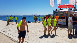 Sasvim osoban doživljaj – 10. dm Millennium Jump sa zadarske rive. Foto: Mladen Malik Barba Sasvim osoban doživljaj – 10. dm Millennium Jump sa zadarske rive. Foto: Mladen Malik Barba