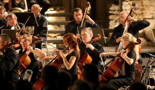 09.07.2013., Zadar – Spektakularnom Operom pod zvijezdama otvorene su 53. glazbene veceri u sv. Donatu, medjunarodni ljetni glazbeni festival svevremenske klasicne glazbe. Izvedena su djela Giuseppea Verdija i Richarda Wagnera. Photo: Dino Stanin/PIXSEL