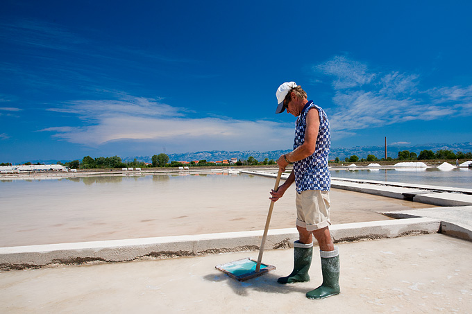 Solana Nin, berba soli, foto: Leo Banić