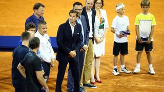 Agassi, Ferrero i Ivanišević odigrali egizibiciju u Umagu. Photo: Slavko Midzor/PIXSELL Agassi, Ferrero i Ivanišević odigrali egizibiciju u Umagu. Photo: Slavko Midzor/PIXSELL