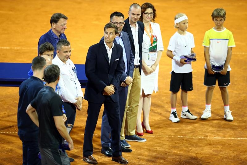 Agassi, Ferrero i Ivanišević odigrali egizibiciju u Umagu. Photo: Slavko Midzor/PIXSELL Agassi, Ferrero i Ivanišević odigrali egizibiciju u Umagu. Photo: Slavko Midzor/PIXSELL