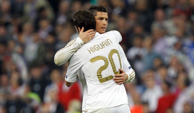 Cristiano Ronaldo i Gonzalo Higuain, foto: realmadrid.com