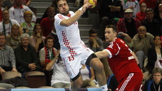 Veszprem, 040413.
Kvalifikacijska utakmica za Europsko prvenstvo rukometnih reprezentacija Madjarske i Hrvatske.
Na fotografiji: Zlatko Horvat.
Foto: Zeljko Hajdinjak / Cropix