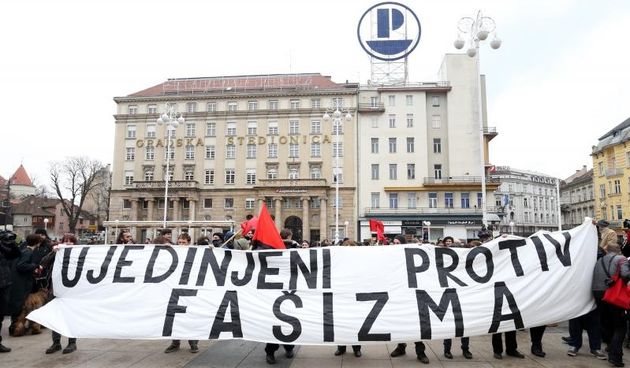Antifasisti, Ujedinjeni protiv fasizma, foto: Petar Glebov/PIXSELL