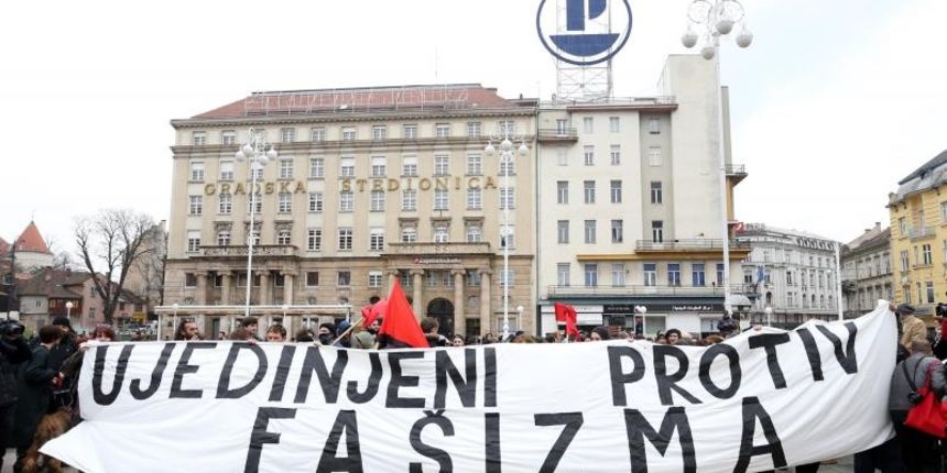 Antifasisti, Ujedinjeni protiv fasizma, foto: Petar Glebov/PIXSELL Antifasisti, Ujedinjeni protiv fasizma, foto: Petar Glebov/PIXSELL